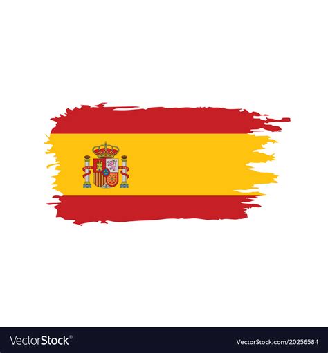 Spain flag Royalty Free Vector Image - VectorStock