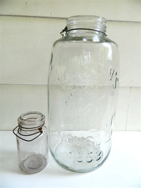 Extra Large Four Gallon Mason Jar Pickling Patent Nov by Rustage