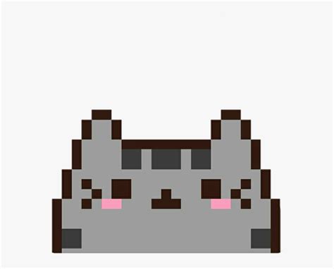 Cat, Cute, And Kawaii Image - Pixel Art Cat Easy, HD Png Download - kindpng