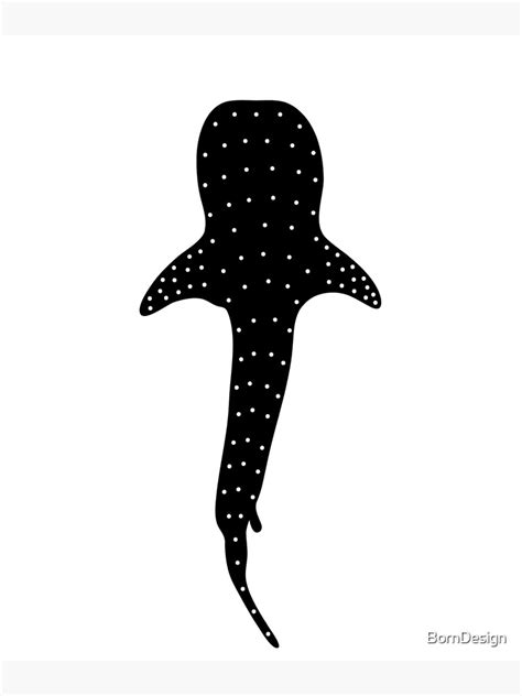 "Whale shark whale shark whale shark silhouette gift" Poster by BornDesign | Redbubble