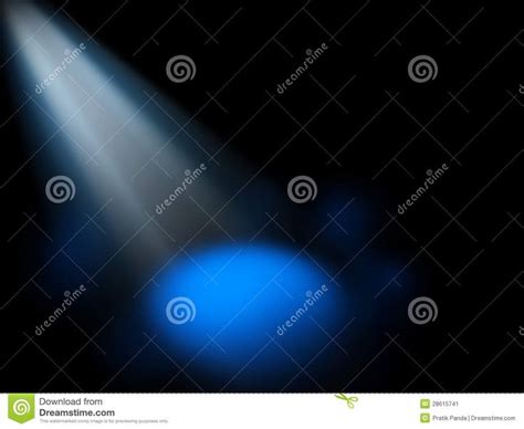 Abstract spotlight blue background. Blue generic spotlight on stage ...