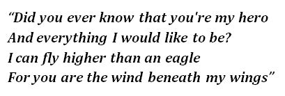 "Wind Beneath My Wings” by Bette Midler - Song Meanings and Facts