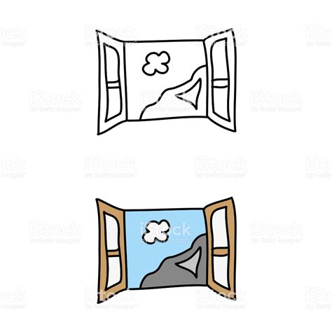 cartoon drawing of a window | Cartoon, Free cartoons, Free vector art