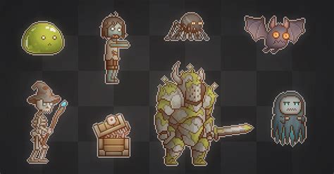 Pixel Art Monster - Dungeon | 2D Characters | Unity Asset Store