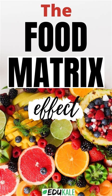 How The Food Matrix Effect Actually Impacts Your Nutrition. | Edukale | Healthy eating facts ...