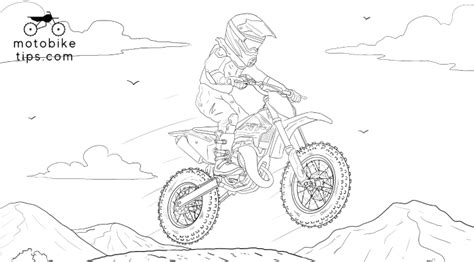 Dirt Bike Coloring Pages