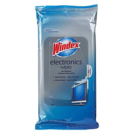 Windex Electronics Wipes Pack Of 25 Wipes - Office Depot