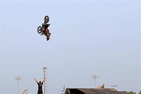 Dirt Bike Stunts - In The Air XVII Photograph by Debbie Oppermann - Fine Art America