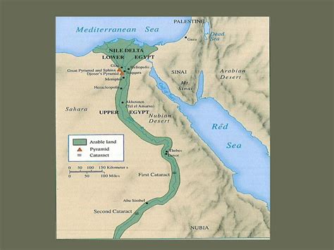 Ancient Nile River Valley Map