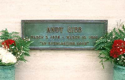 Andy Gibb's grave (photo)