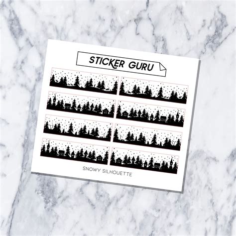 Snowy Silhouette – Sticker Guru