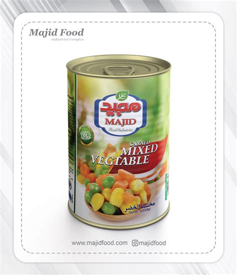 Canned Vegetables 400 g - صنایع غذایی مجید