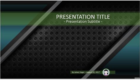 Free abstract metal PowerPoint #70876 | SageFox PowerPoint Templates.