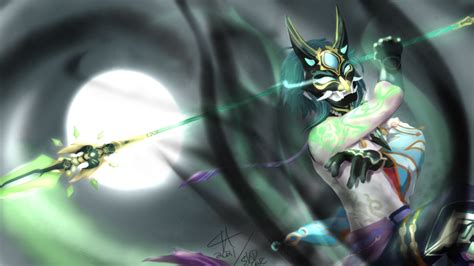 1920x1080 Resolution Masked Xiao Genshin Impact 1080P Laptop Full HD Wallpaper - Wallpapers Den