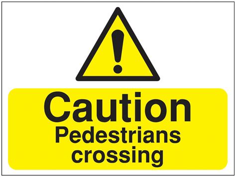 Construction Signs - Caution Pedestrians Crossing | Seton