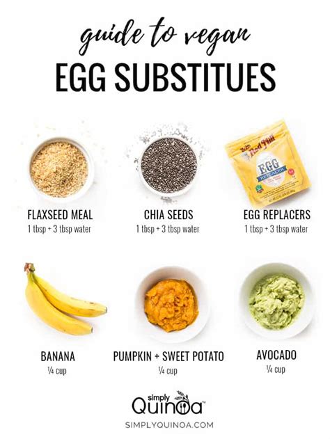 The BEST Vegan Egg Substitutes {6 Ways!} | Healthy Egg Substitute for Baking | Simply Quinoa