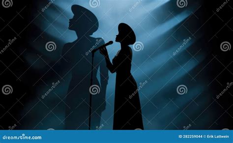 Singer As a Silhouette Illustration - Beautiful Wallpaper Stock ...