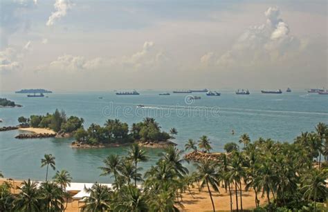 Sentosa Beach stock image. Image of water, beach, sentosa - 7580385