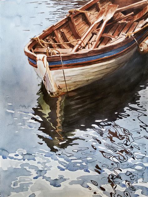 Original Watercolor Painting, Reflections, 36x48 cm : r/artstore