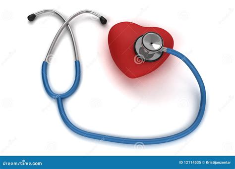 Stethoscope Listening To The Heart Royalty Free Stock Photo - Image ...