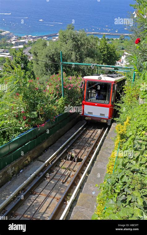 Funicular Capri Stock Photo, Royalty Free Image: 127545484 - Alamy