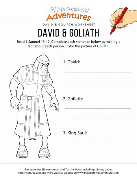 Printable King David Activity Sheets