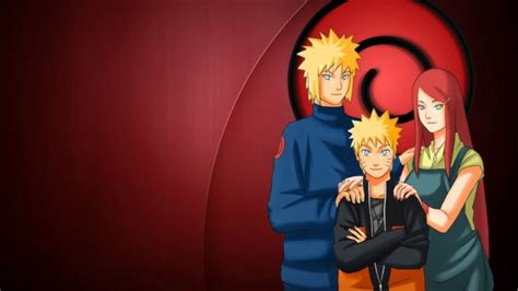 Naruto With His Mom And Dad - 1366x768 Wallpaper - teahub.io