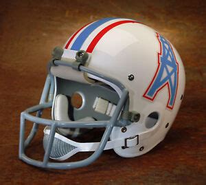 Houston Oilers style NFL Vintage Suspension Football Helmet - EARL ...