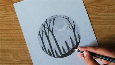 Scenery Simple Easy Circle Drawings