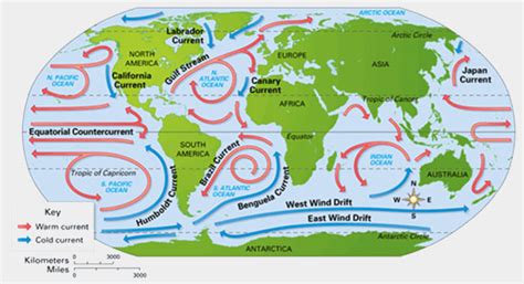 World Water Currents Map - Draw A Topographic Map