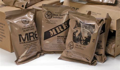 Amazon.com: MREs (Comidas listas para comer) genuino excedente militar ...