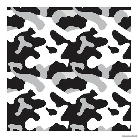 Camo Pattern Stencils Printable - Gridgit.com