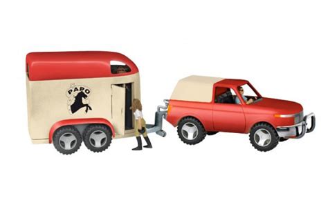 4 X 4 with Horse Trailer and Driver - The Toy Factory