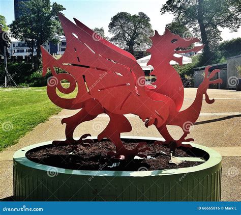 Welsh Dragon Sculpture, Croft Castle, Herefordshire. Stock Photography | CartoonDealer.com #98454938