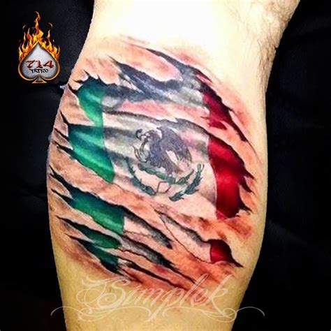 Tattoo Mexico Flag