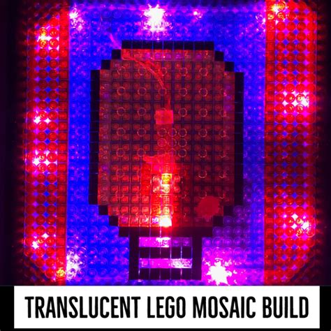 Translucent LEGO Mosaic Build | Coffee For The Brain