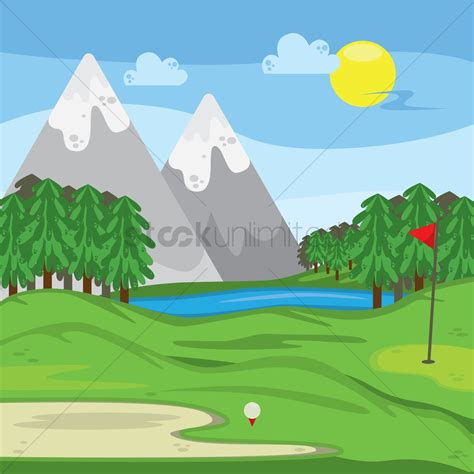 Golf Course Vector at Vectorified.com | Collection of Golf Course ...