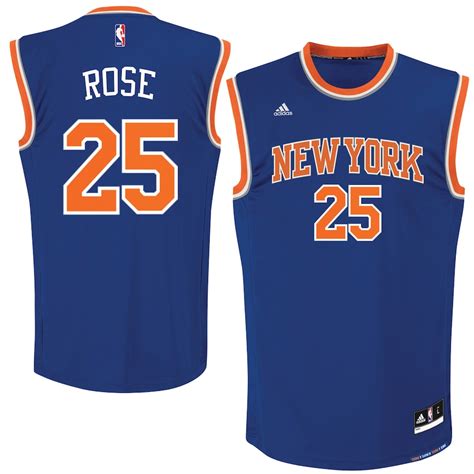 Men's New York Knicks Derrick Rose adidas Royal Replica Jersey