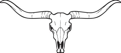 Longhorn head skull - bull or cow icon. Vector illustration. 12867371 Vector Art at Vecteezy