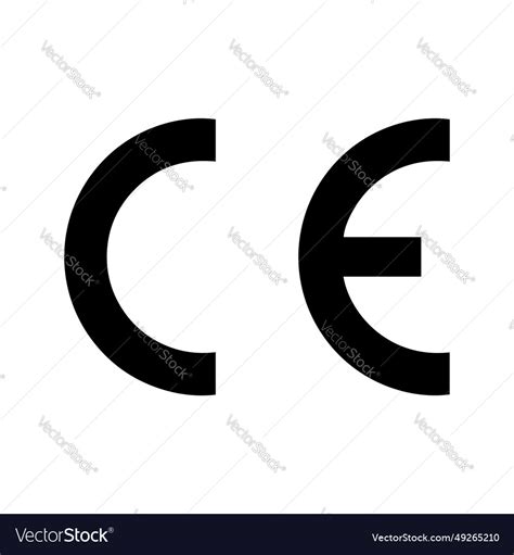 Ce mark conformate european simple icon Royalty Free Vector