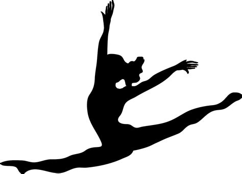 Free Leaping Dancer Silhouette, Download Free Leaping Dancer Silhouette ...