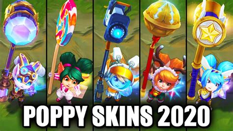 All Poppy Skins Spotlight 2020 (League of Legends) - YouTube