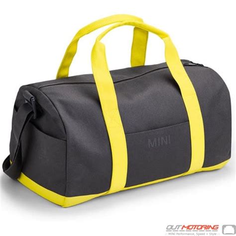 80222445673 MINI DUFFLE BAG COLOR BLOCK Duffle Bag: Gray/Lemon - MINI Cooper Performance ...