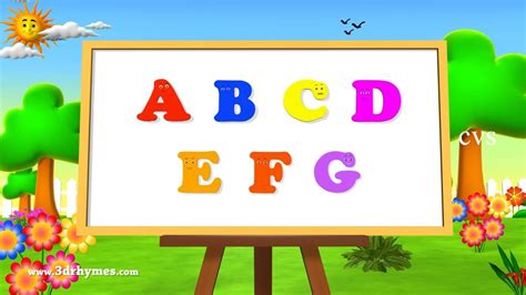 ABC Song | ABCD Alphabet Songs | ABC Songs for Children - 3D ABC Nursery Rhymes | FunnyCat.TV