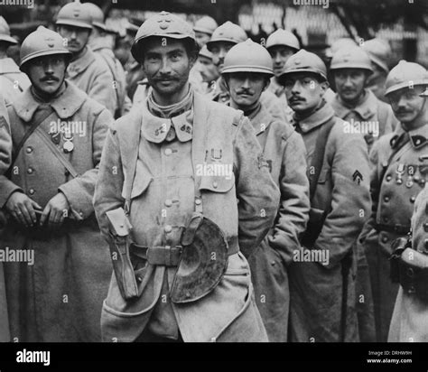 French soldiers with medals, Western Front, WW1 Stock Photo - Alamy