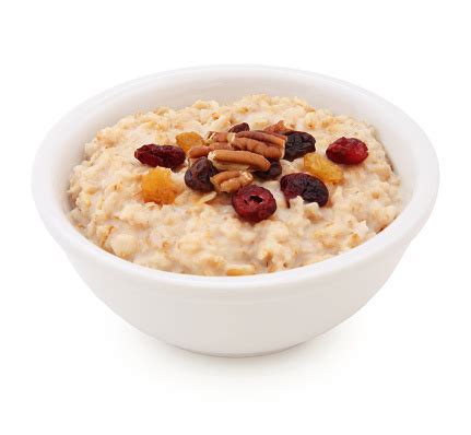 Oatmeal Bowl With Dried Fruits And Nuts Stock Photo - Download Image Now - iStock