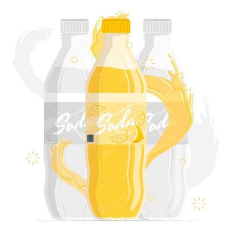 Free Vector | Soft drink bottle concept illustration