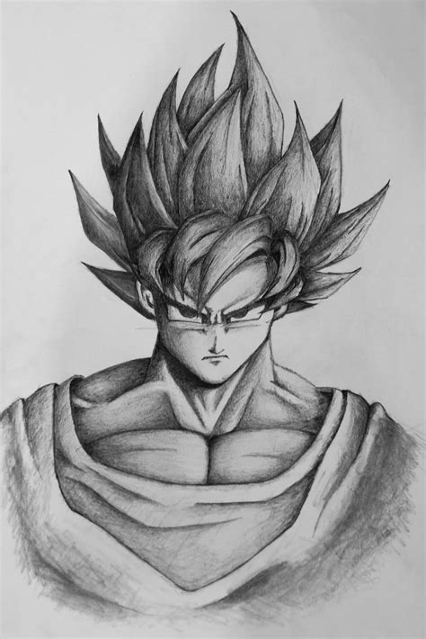 Goku Sketch Drawing at PaintingValley.com | Explore collection of Goku Sketch Drawing