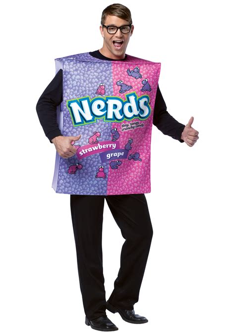 Nerds Box Costume Willy Wonka for Adults