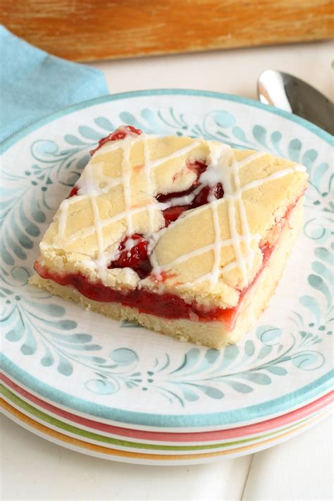 Easy Cherry Bars With Glaze Recipe - A Few Shortcuts